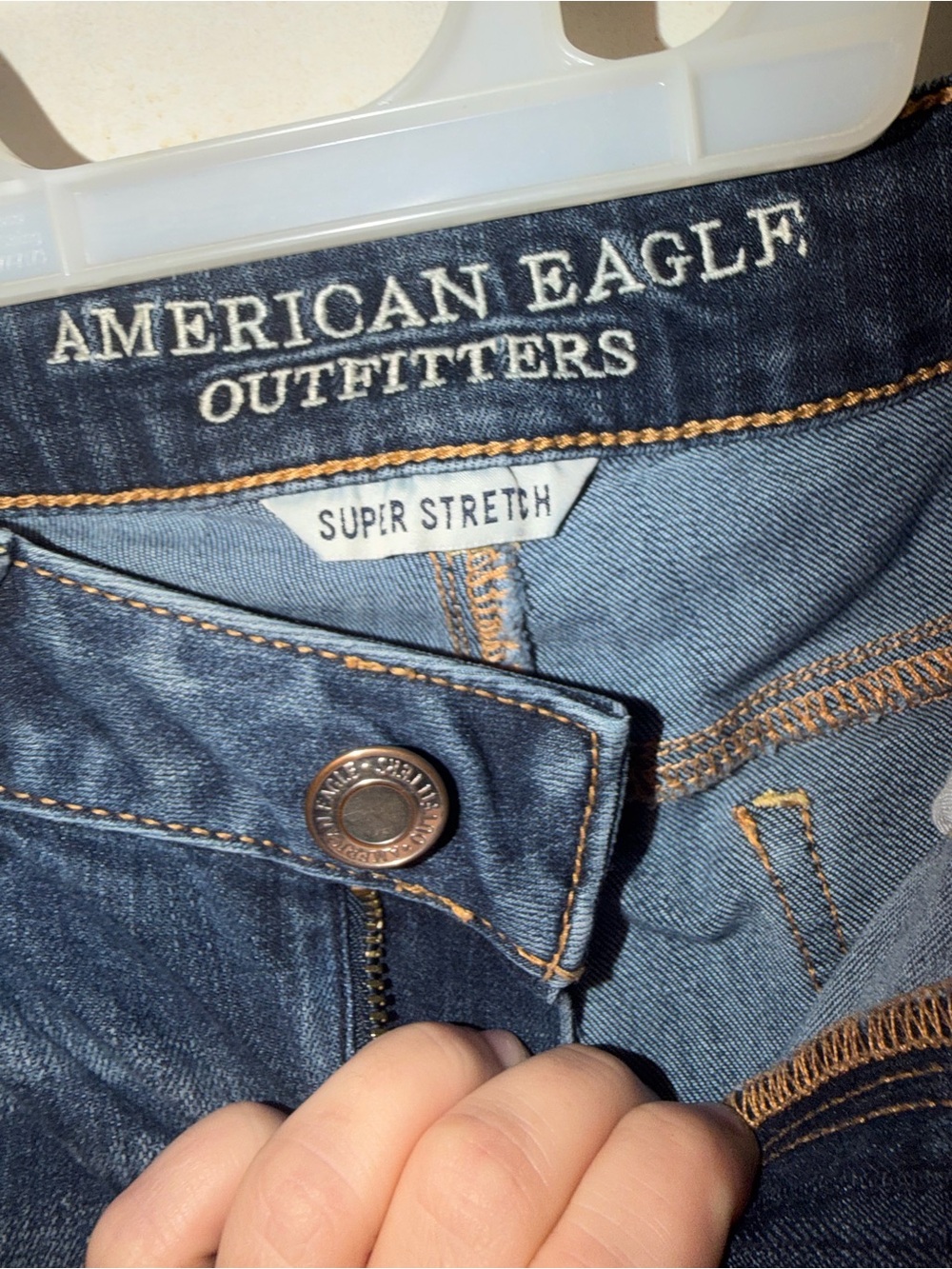 American Eagle Outfitters Dark Blue Super Stretch Skinny Jeans